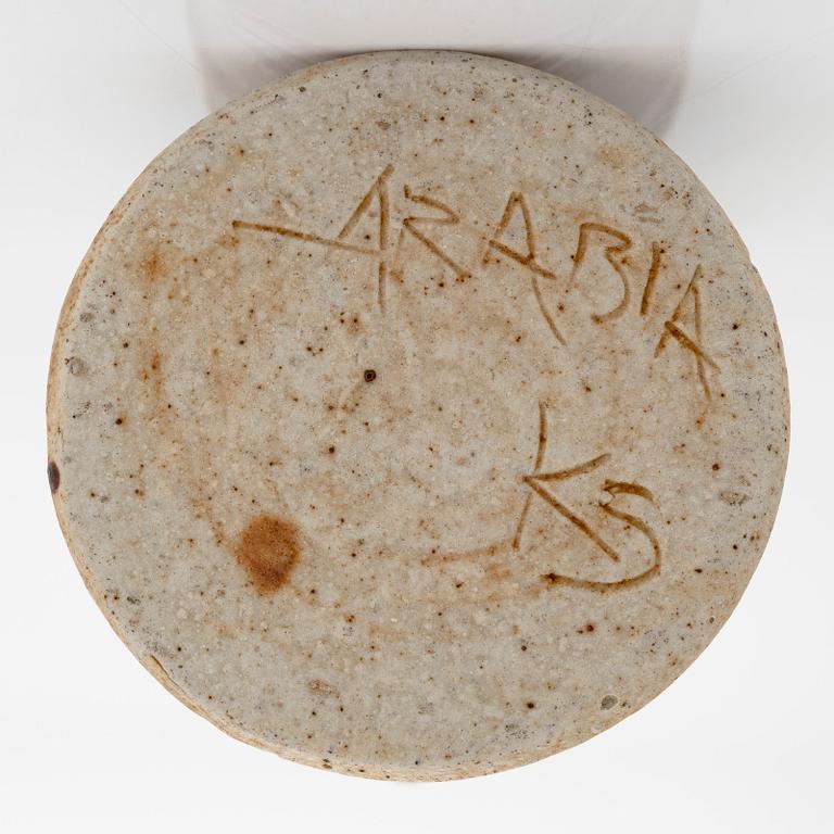 Kyllikki Salmenhaara, a stoneware creamer signed KS Arabia.