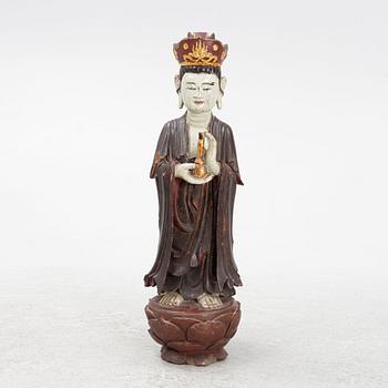 A wooden sculpture, southest Asia, 20th century.