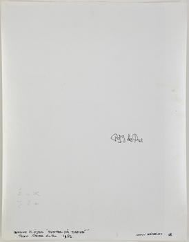 Peter de Ru, photograph signed on verso.