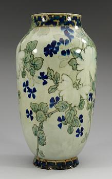 An Edmond Lachenal Art Nouveau stone ware vase, France ca 1880-1900.