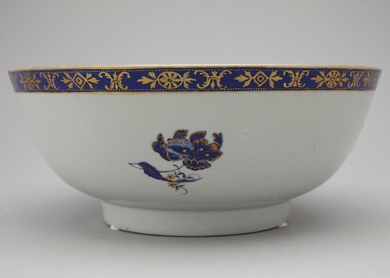 BÅLSKÅL, kompaniporslin, Jiaqing, (1796-1820).