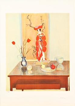 EINAR JOLIN, portfölj med 10 färglitografier, sign och numr 112/360.