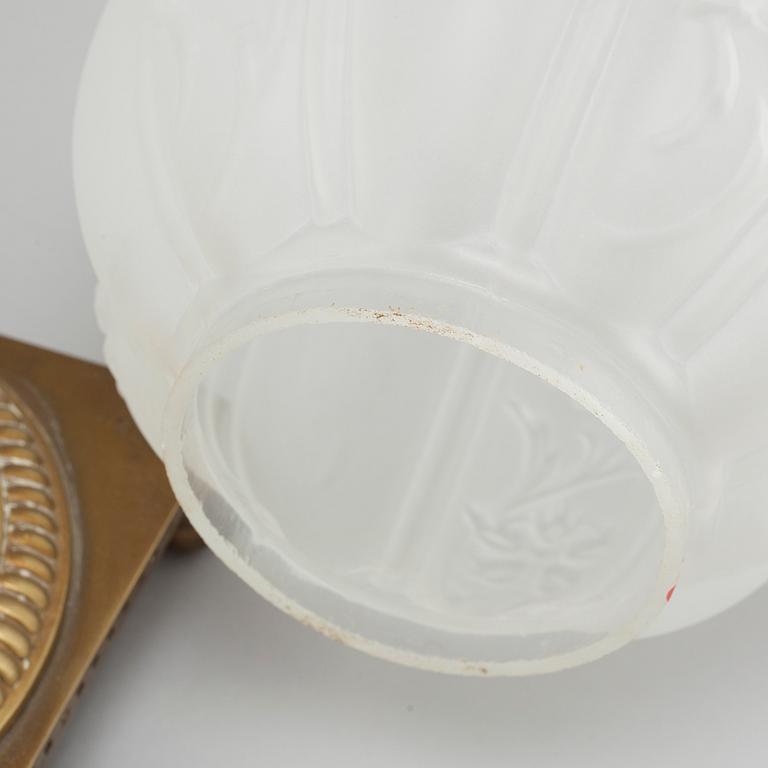 A paraffin lamp by Arvid Böhlmark in Stockholm, made around year 1900.