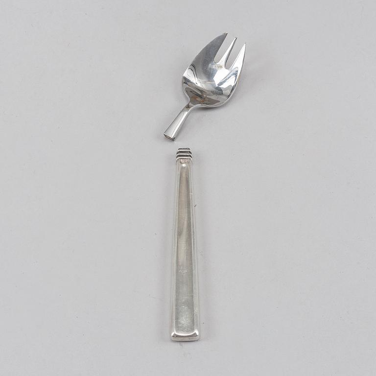 Claës E. Giertta, bestick, 12 delar, silver, "Paris", Mema, Lidköping, 1958.