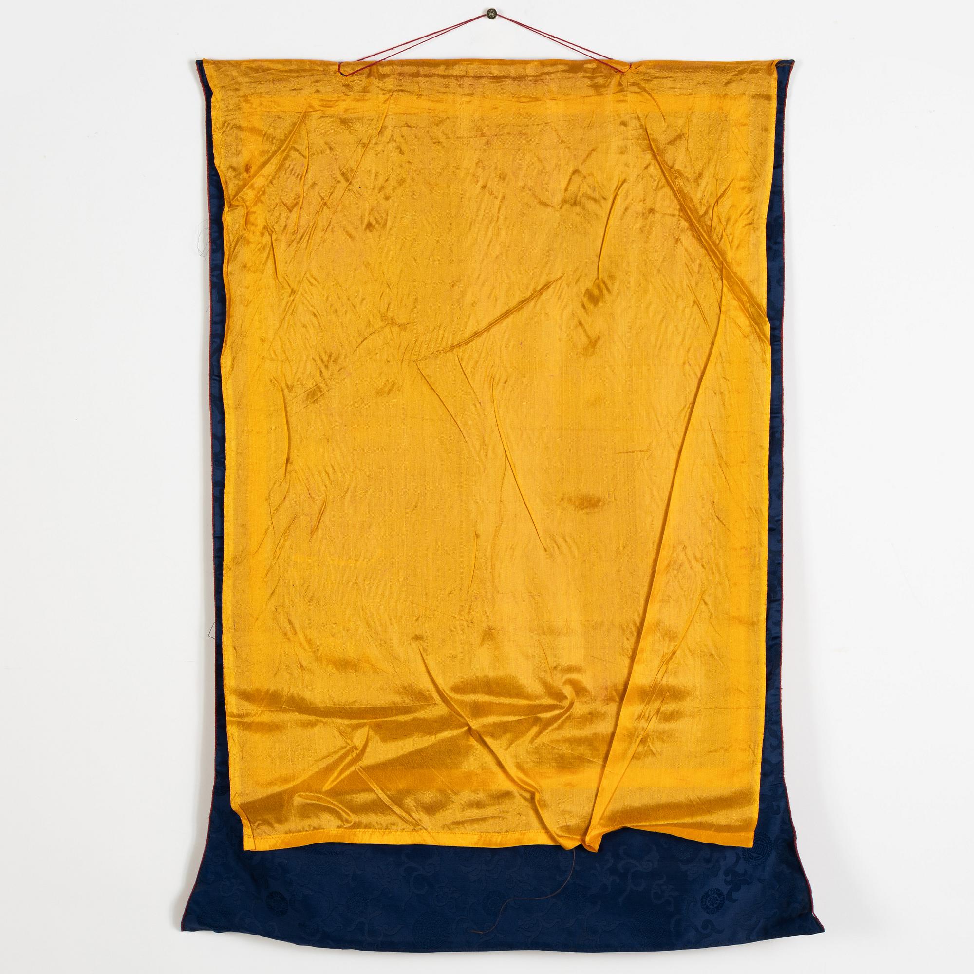 A Tibetan thangka, 20th century.