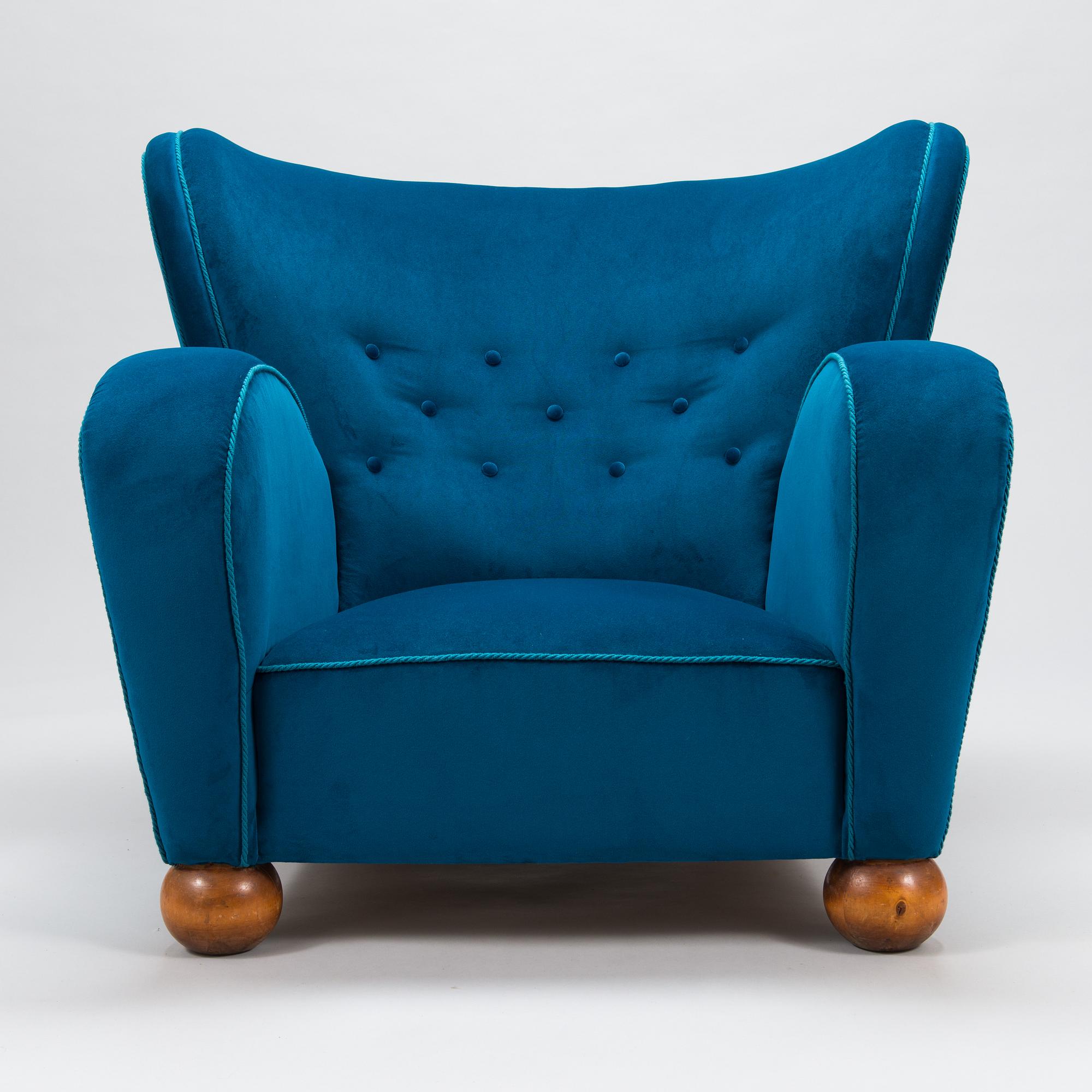 Märta Blomstedt, nojatuoli, Aulanko-malli. Suunniteltu 1939.