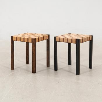 Axel Larsson, a pair of Swedish Modern stools from the 1930s/40s.