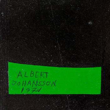 ALBERT JOHANSSON. Olja på pannå. Sign Albert Johansson o dat 1974.