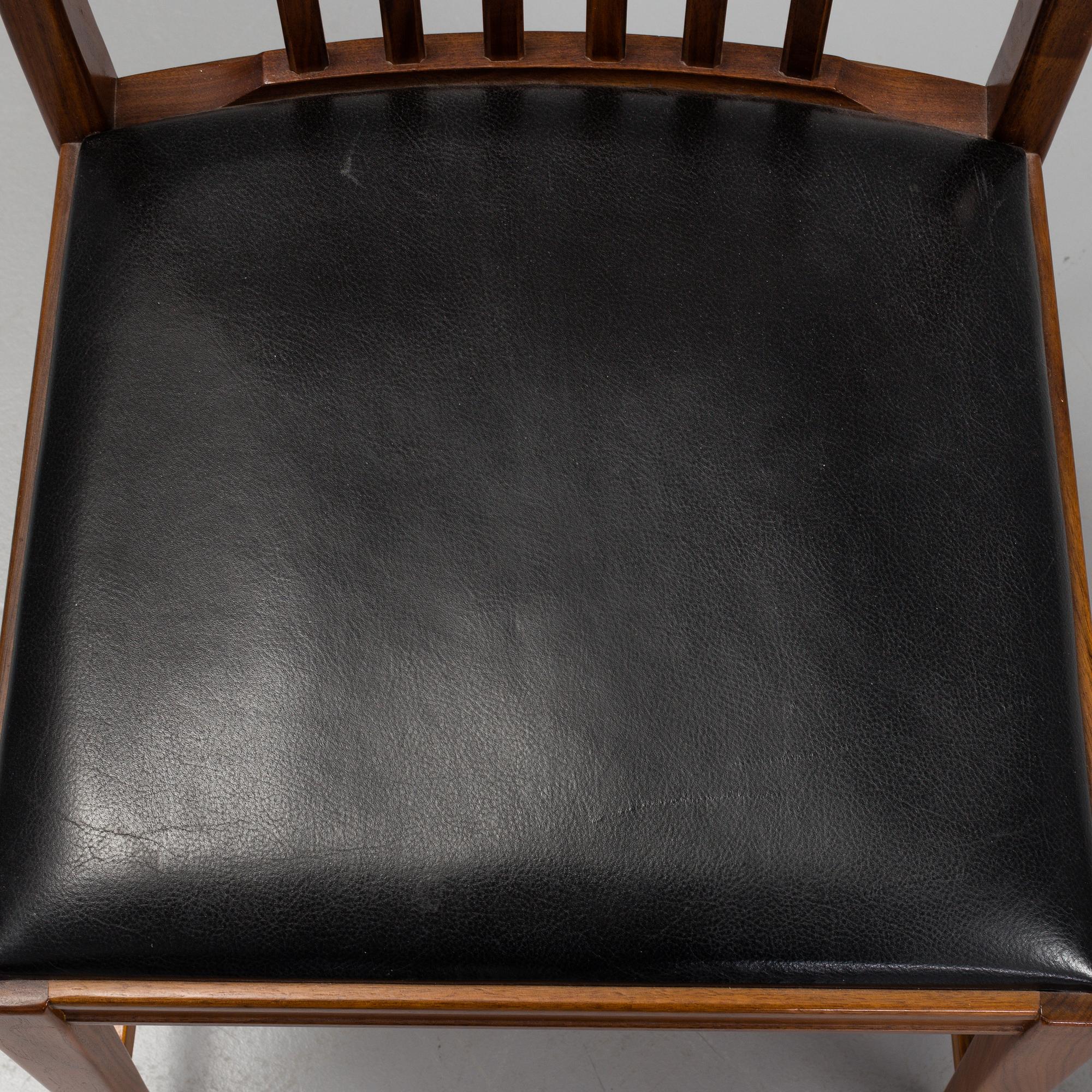 MATSALSBORD med STOLAR, fyra stycken, 1960-tal.