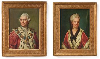 687. Jakob Björck, "Gustaf Adolf Hjärne" (1715-1805) & his wife "Anna Maria Ehrensvärd" (1718-1798).