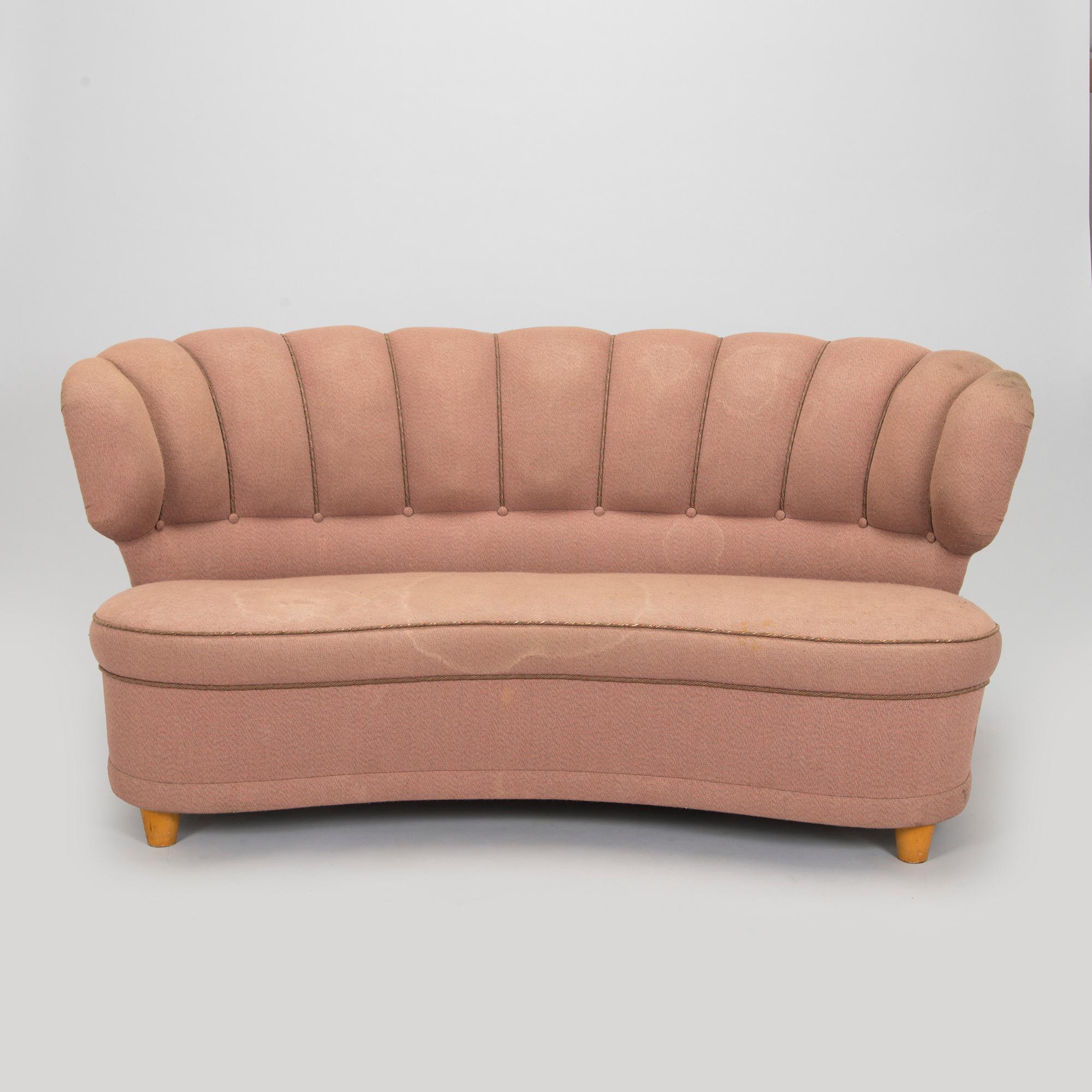 A mid-20th century sofa.