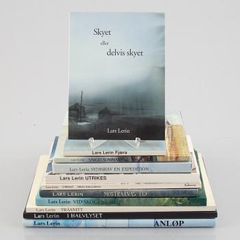 Eleven books by Lars Lerin.