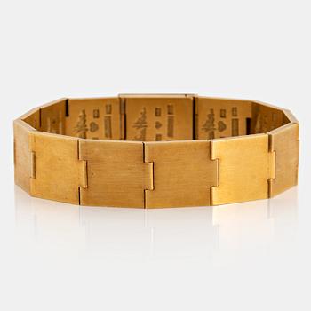 155. Wiwen Nilsson, an 18K gold bracelet, Lund, Sweden 1963.