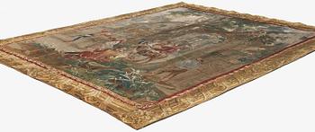 Jacob van der Borcht, vävd tapet, "Kermess" gobelängteknik ca 337 x 278 cm, Bryssel, Flanderna, signerad I. V. D BORCHT & Bryssels stadsmärke.