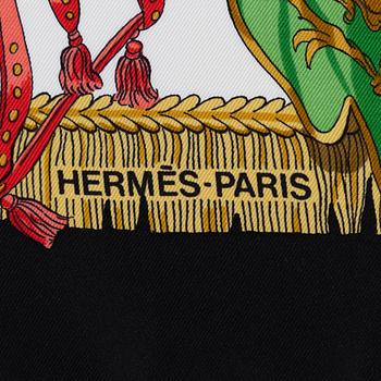 Hermès, scarf, "Caparaçons de la France et de l'Inde".