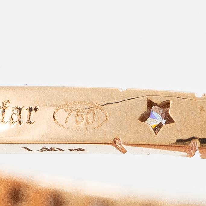 Örhängen 18K roséguld med briljantslipade diamanter.