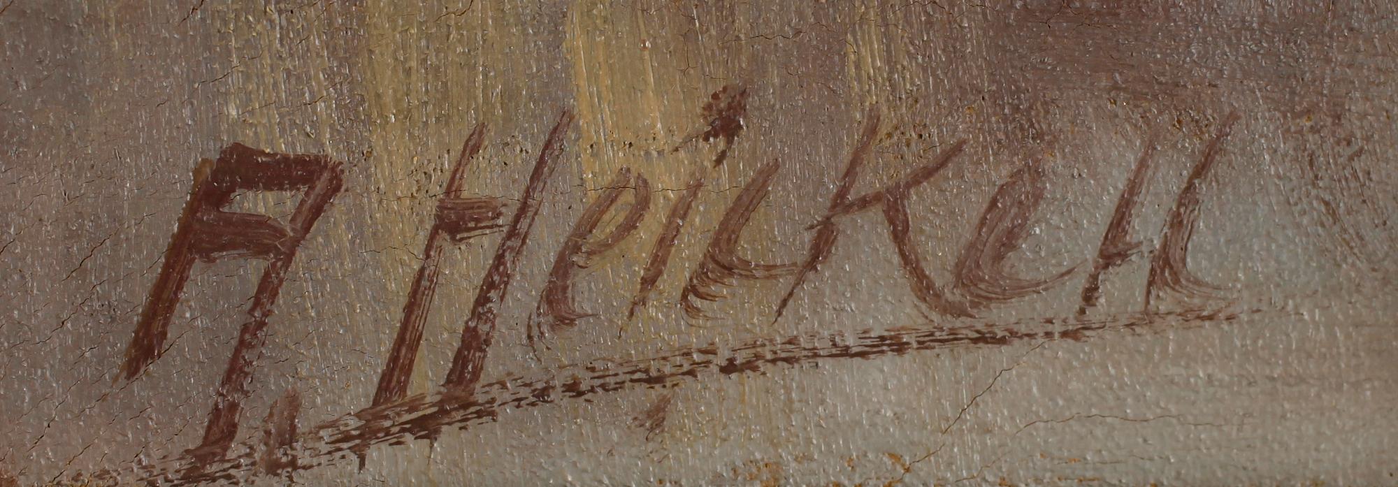ARTHUR HEICKELL, olja på duk, sign.