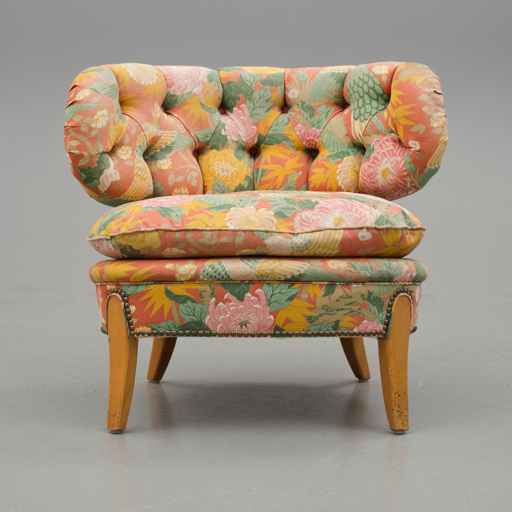 FÅTÖLJ, Otto Schultz för JIO Möbler Jönköping, 1940-50-tal.