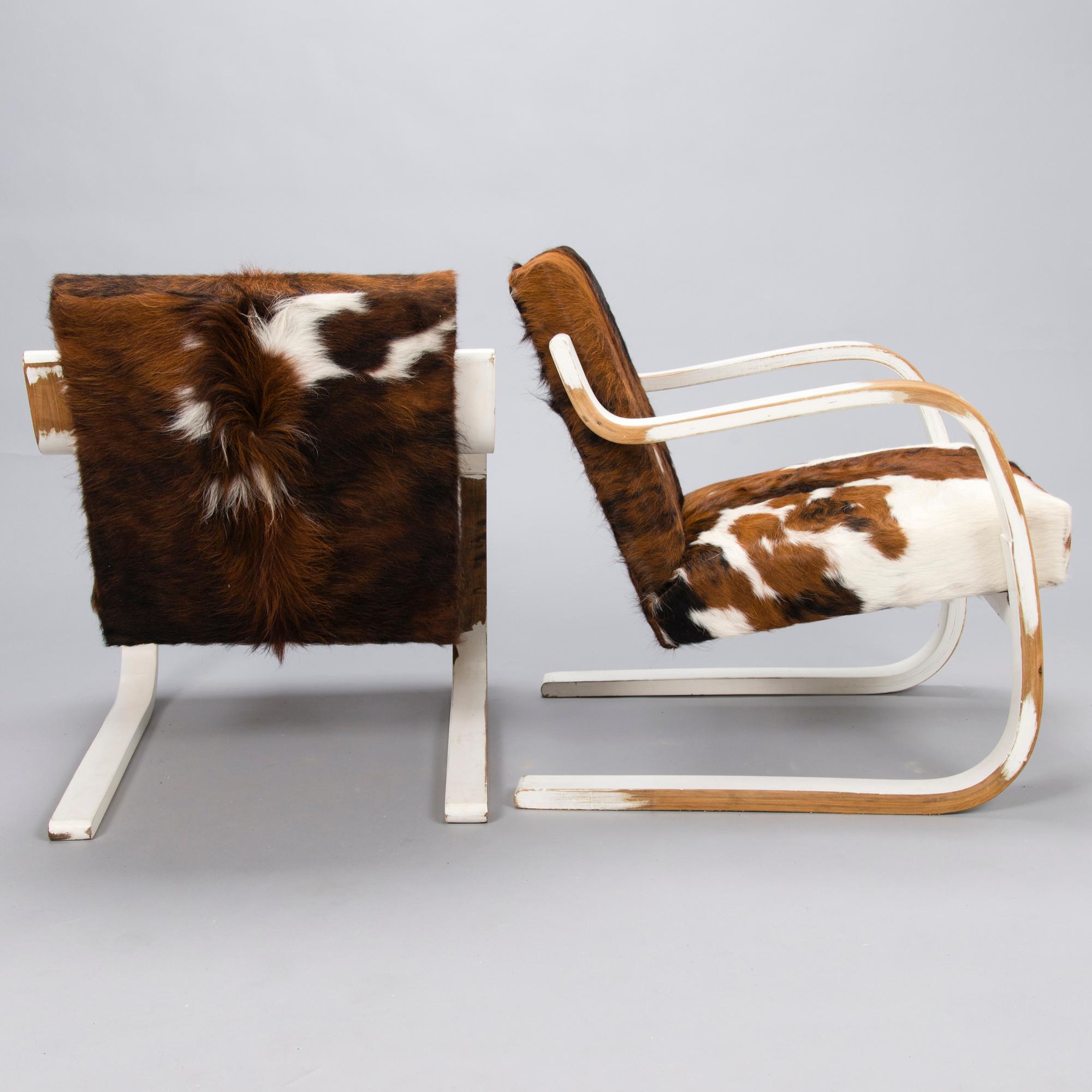 Alvar Aalto, nojatuolipari, malli 34/402,  O.Y. Huonekalu- ja Rakennustyötehdas A.B. 1950-luku.