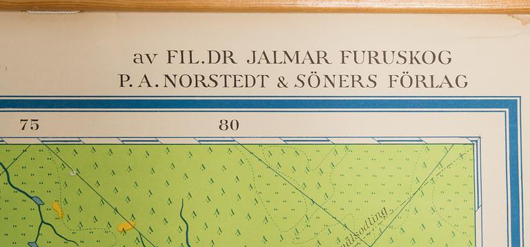 SKOLPLANSCH/KARTA, Europa, P-A. Nordstedt och Söner Förlag. 1962.