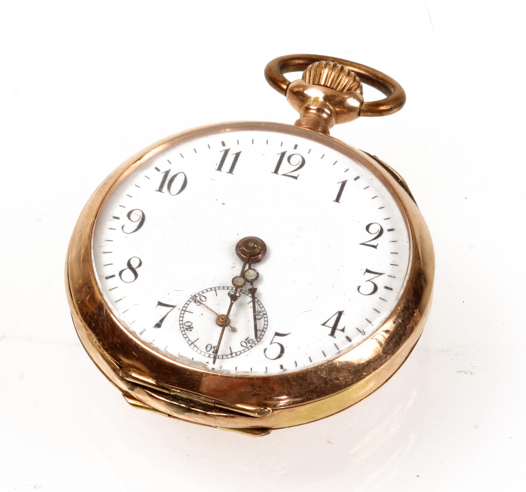 FICKUR, 14 K guld, 1900-talets första hälft. Tot vikt 29 gr.