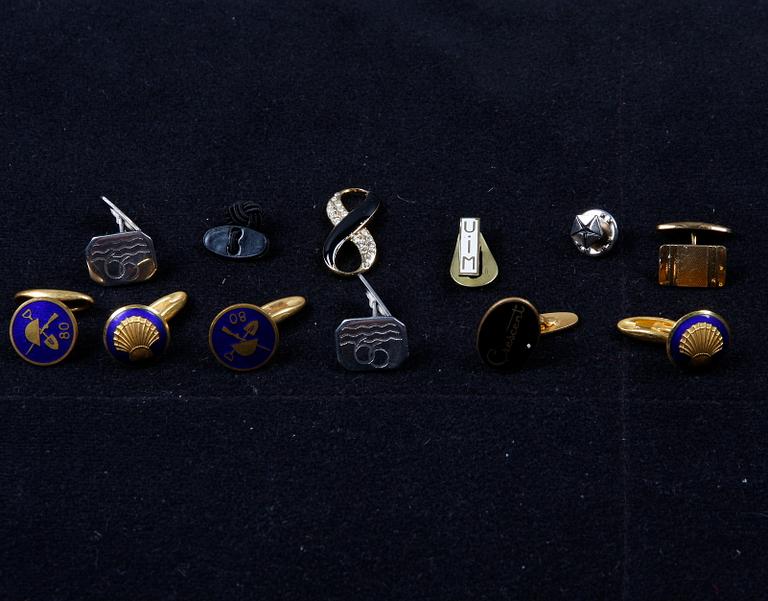 PARTI SMYCKEN, 9 delar, bl a silver.