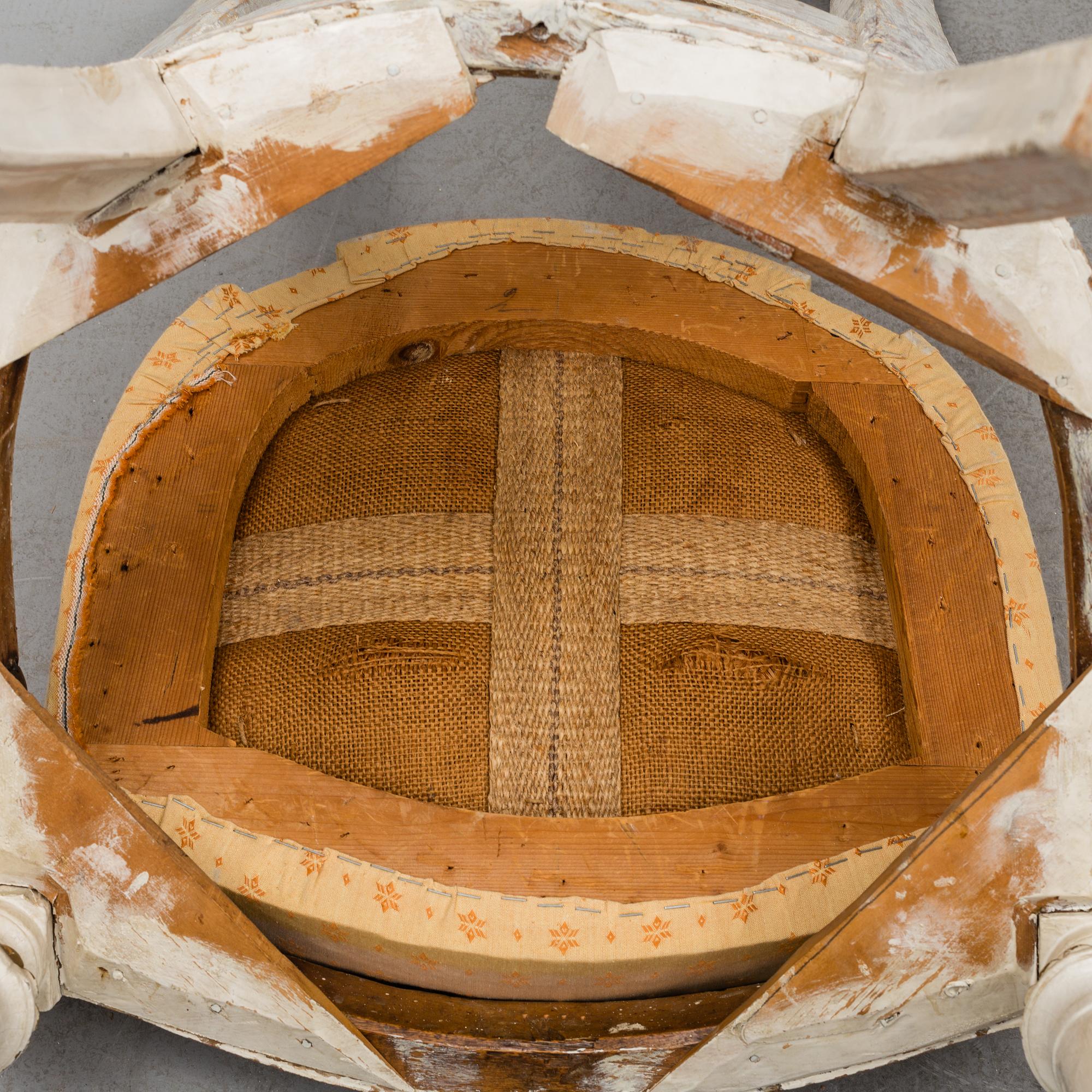 A set of four late Gustavian Lindome chairs from around year 1800.