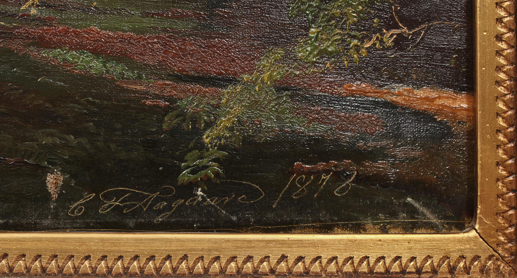 CARL FREDRIK AAGAARD, olja på duk, sign.