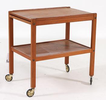 SERVERINGSVAGN, teak, 1950-tal.