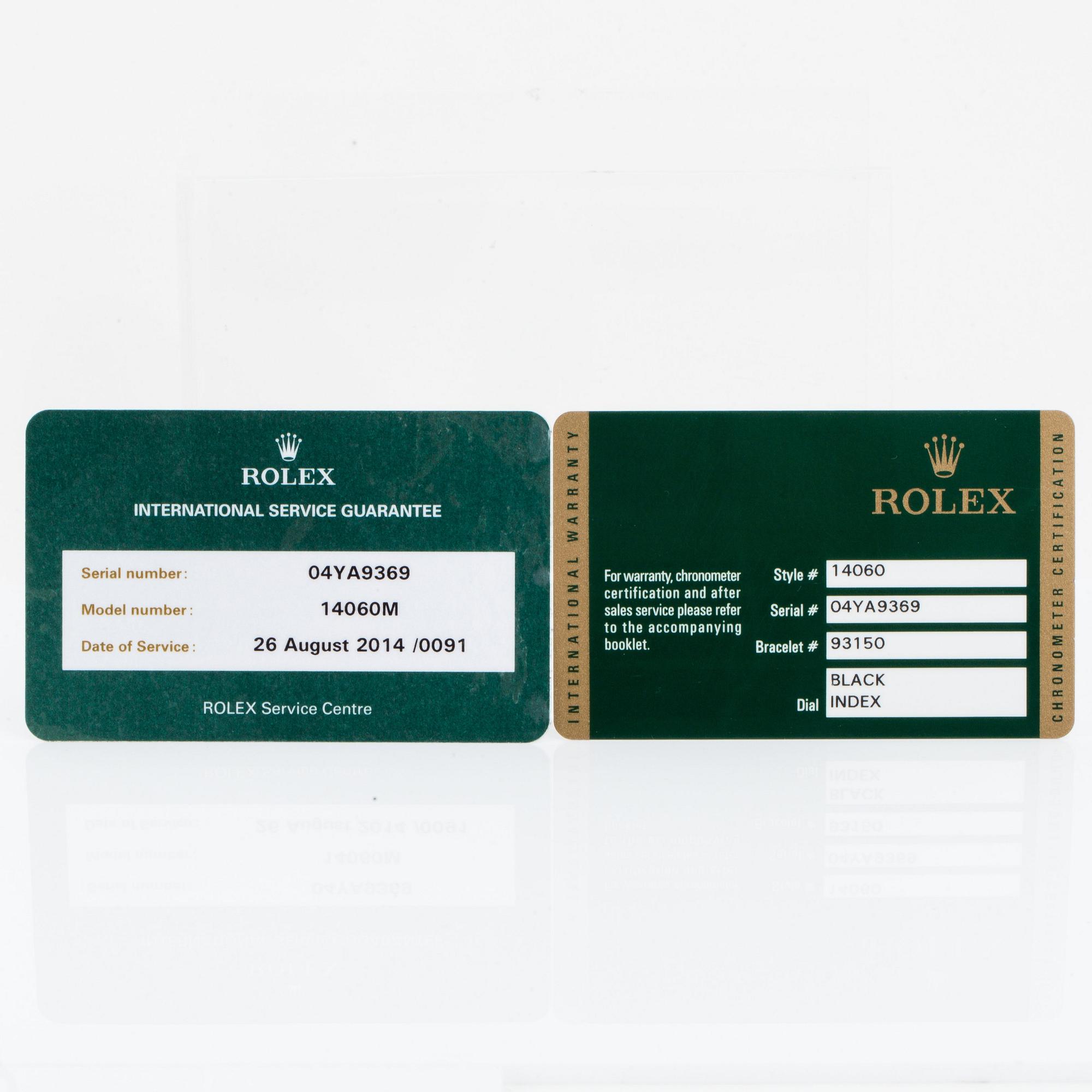 ROLEX, Submariner, "Four Line, Rehaut".