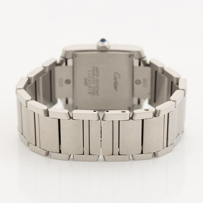 Cartier, Tank Francaise, wristwatch, 25 x 22 (30) mm.
