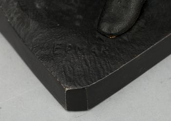 SKULPTUR, gjutjärn, fabrik i Kasli, stämplad K. Teplyakov 1903, möjligen senare avgjutning. Ryssland.