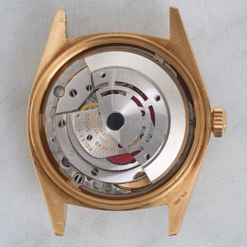 ROLEX, Oyster Perpetual, Day-Date, Chronometer, Bark-Finish, "String dial with Baguettes", armbandsur, 36 mm,