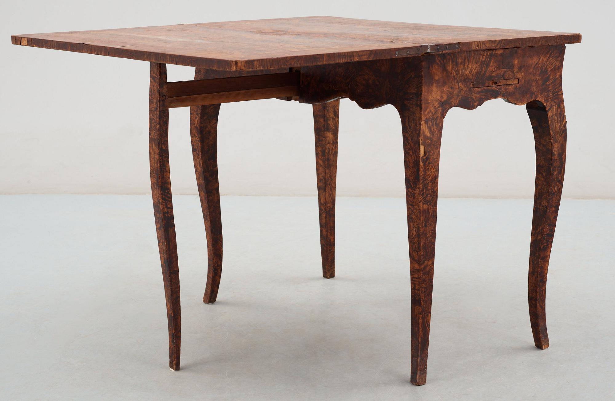 SPELBORD, av Jacob Sjölin (mästare i Köping och Kungsör 1767-1785). Rokoko.