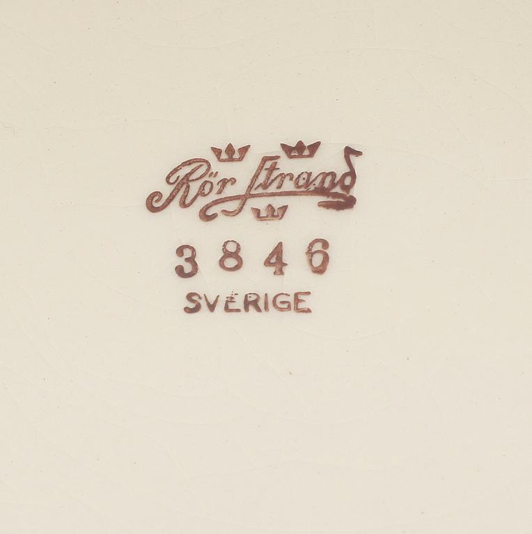 TERRIN med lock, porslin, Rörstrand, 1900-talets första hälft.