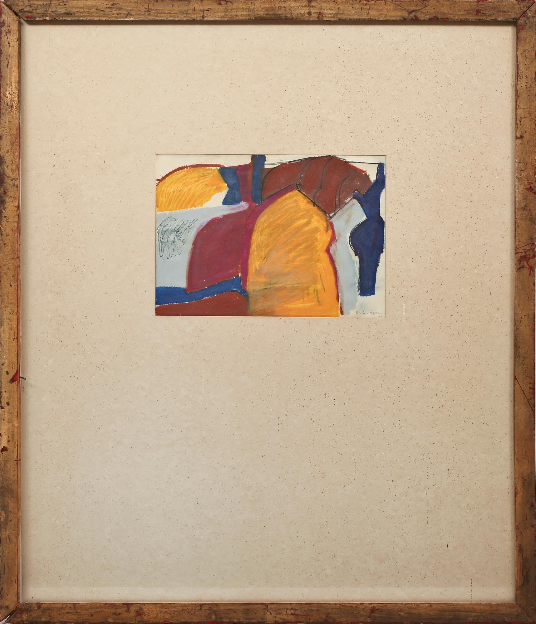 ANDERS FOGELIN, gouache, sign o dat 61.