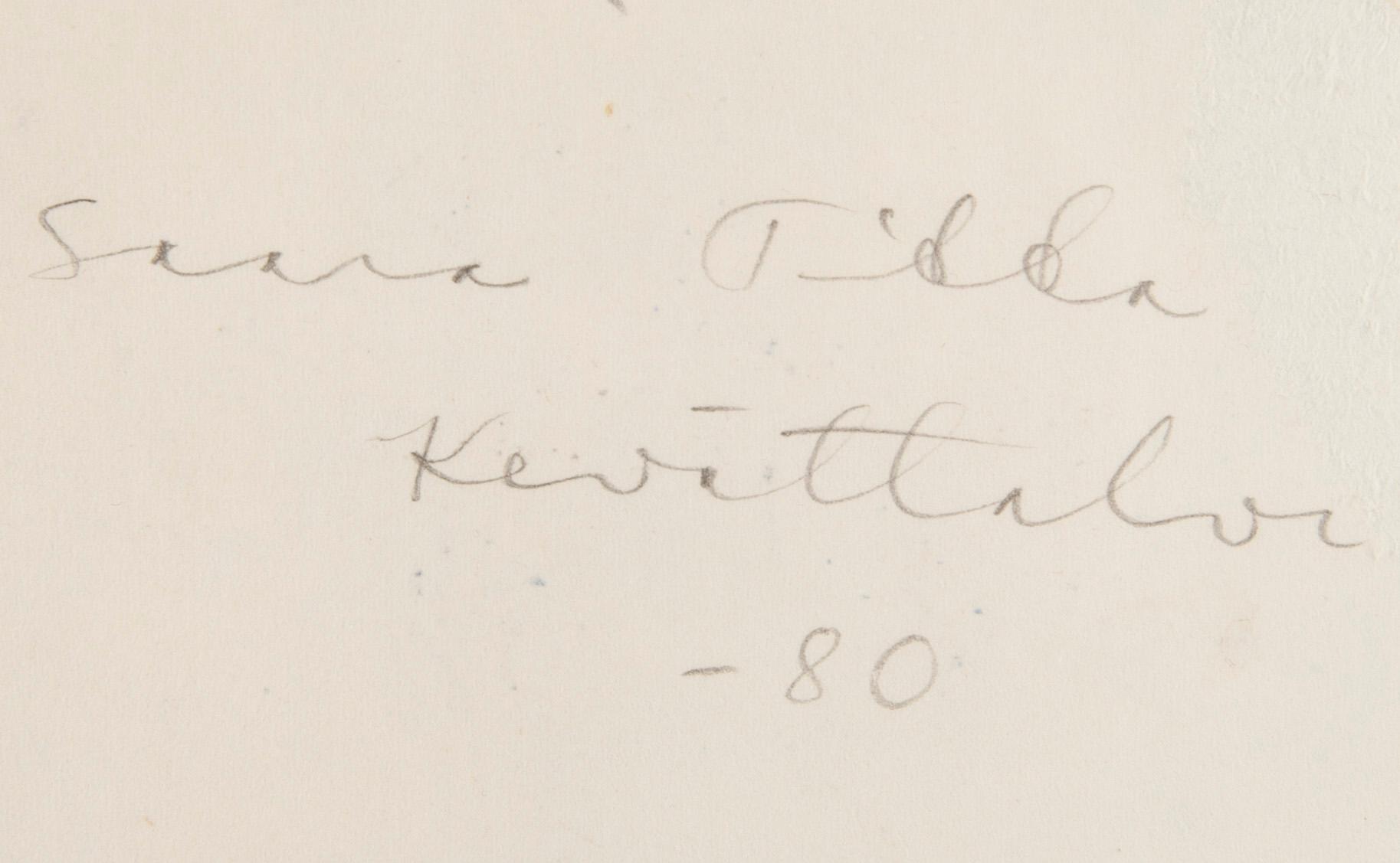 SAARA TIKKA, gouache, signerad och daterad -80 a tergo.