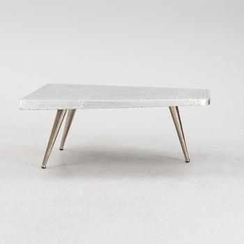 A coffee table constructed by a plane wing, second half of the 20th Century.
