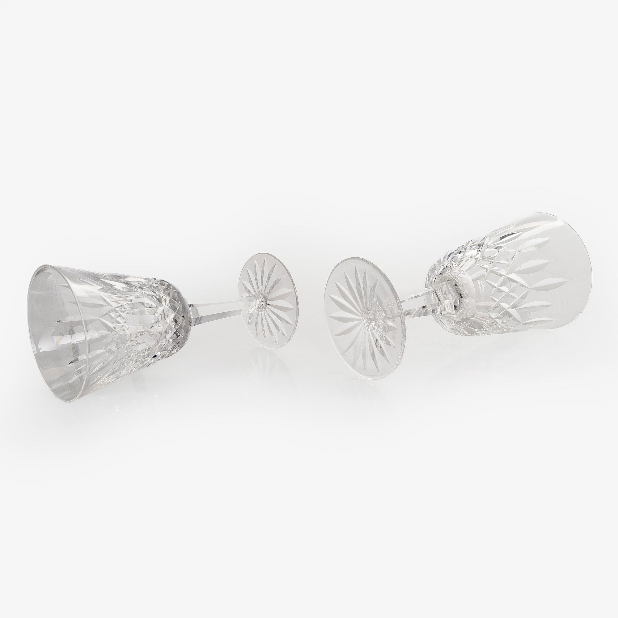 Glass set, crystal, Waterford 1960s/1970s.