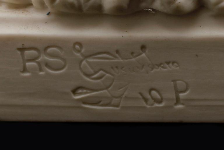 FIGURINER, 2 st, parian, Gustafsberg, tidigt 1900-tal.