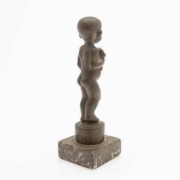 Jonas Fröding, Sculpture, Boy with Flower.