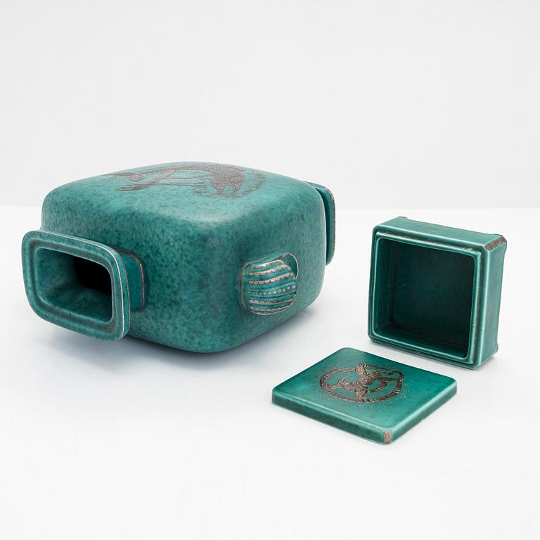 Wilhelm Kåge, kokoelma, 8 osaa, "Argenta", Gustavsberg.