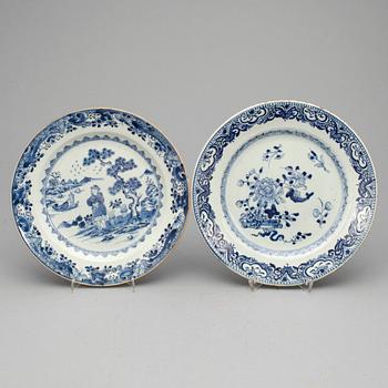 TALLRIKAR, 4 st, porslin, Kina, Qianlong (1736-95).