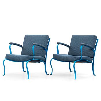 JOHN KANDELL, a pair of easy chairs for Källemo, Sweden 2005.