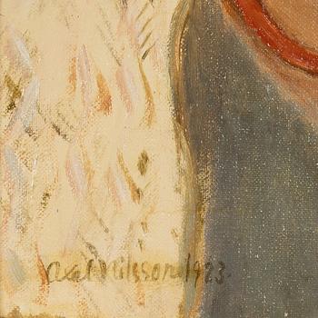 Axel Nilsson, olja på duk, signerad och daterad 1923.