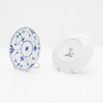 Royal Copenhagen, A 11- piece porcelain tea service 'Musselmalet'.