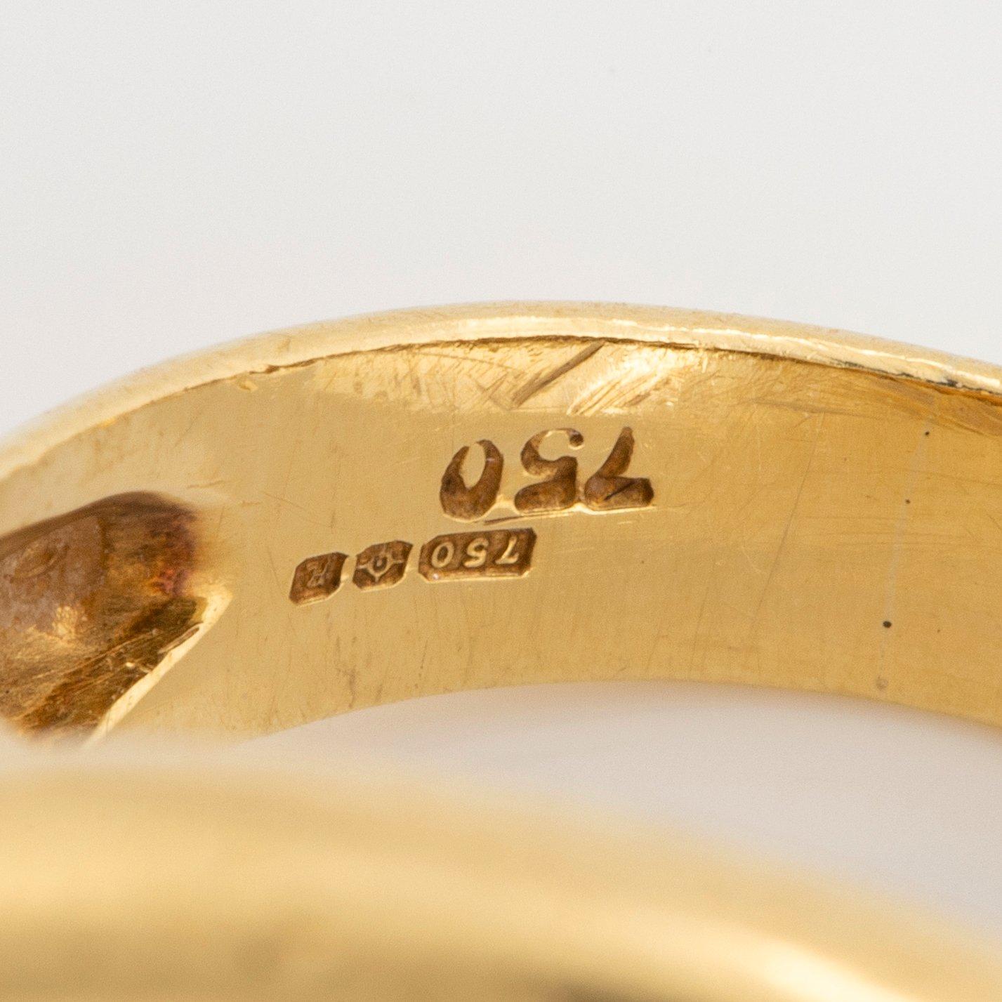 Paloma Picasso för Tiffany ring 18K guld med en cabochonslipad citrin.