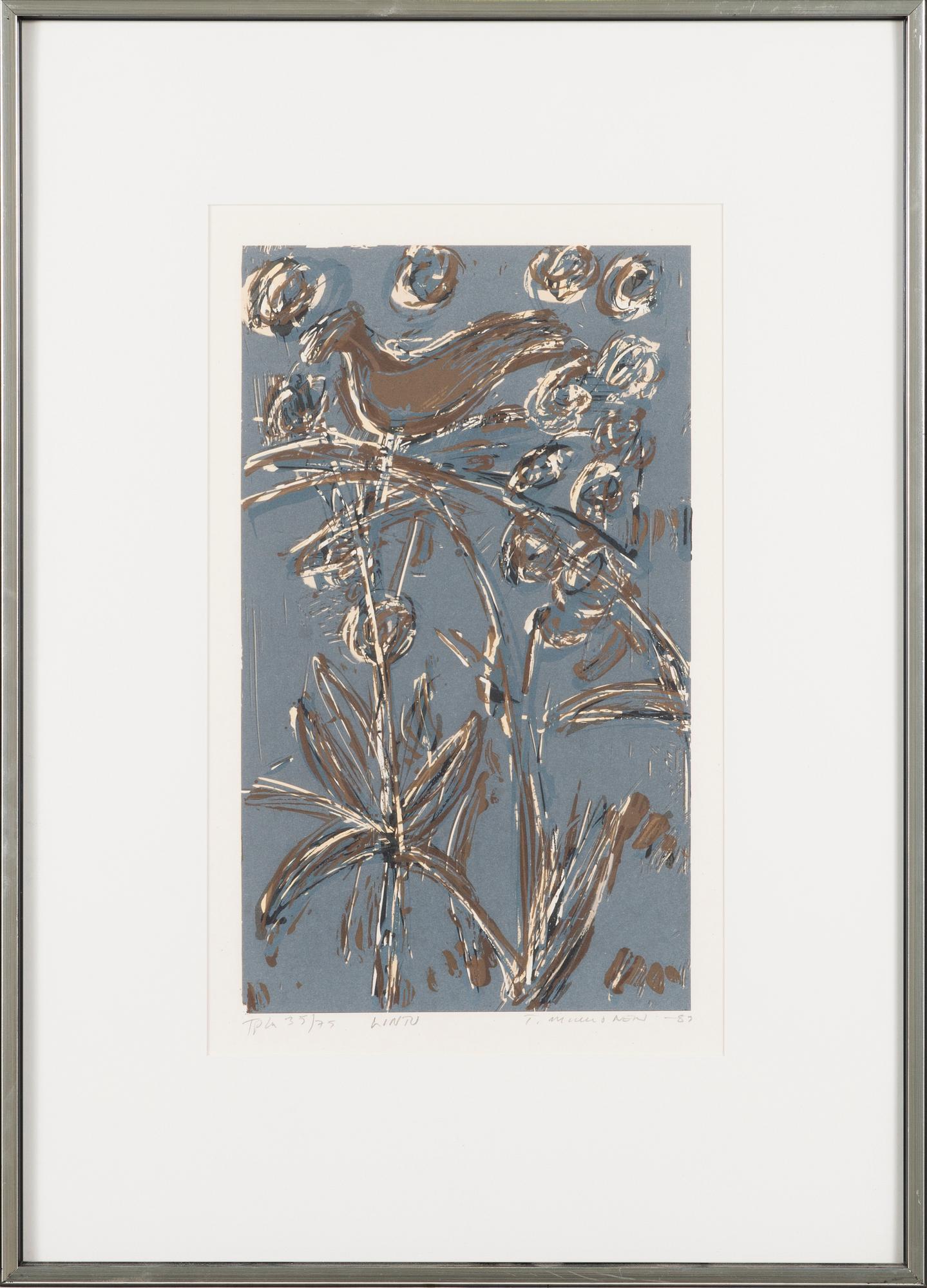 TAPANI MIKKONEN, lithograph, signed and dated -89, numbered tpl'a 35/75.