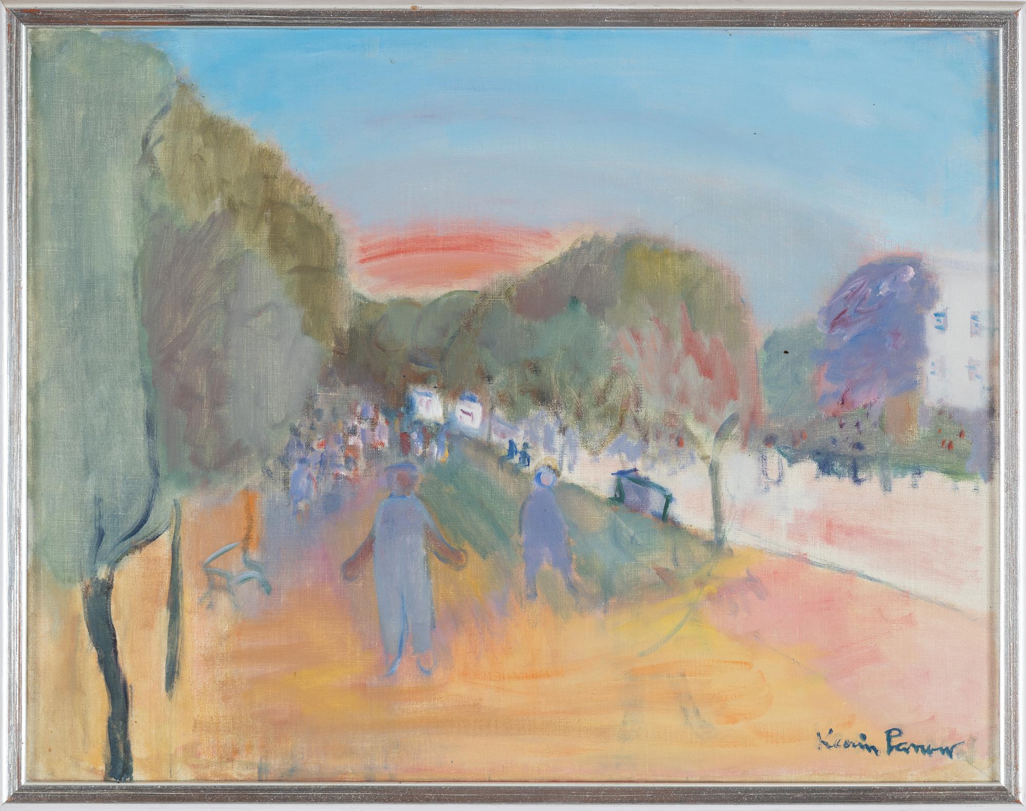 Karin Parrow, oil on canvas, signed.