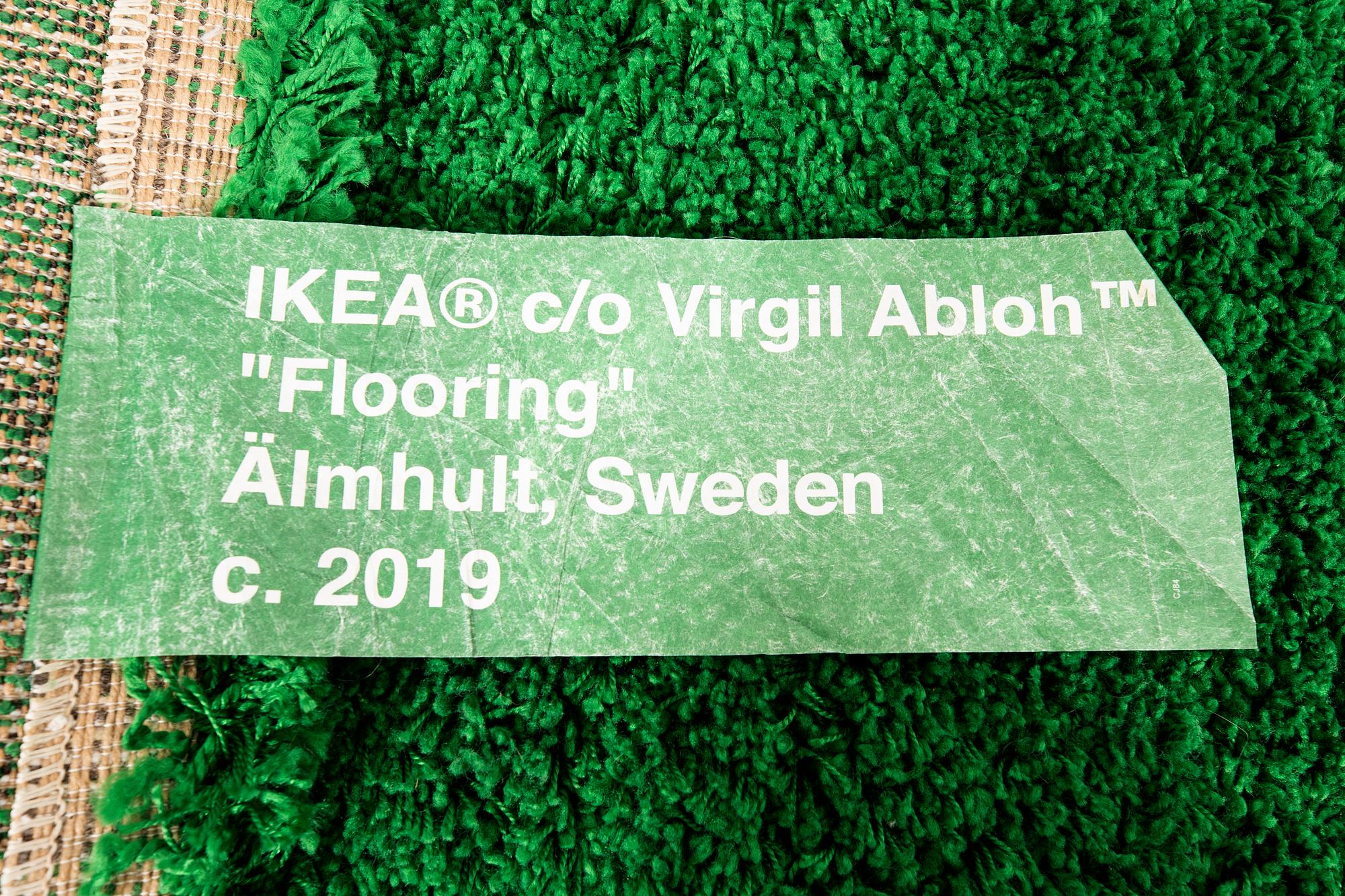 Virgil Abloh Ikea Marked rug Wet Grass